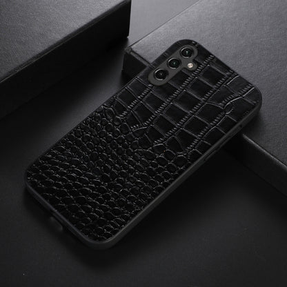 Crocodile Texture Genuine Leather Phone Case, For Samsung Galaxy A14 5G, For Samsung Galaxy S23+ 5G, For Samsung Galaxy S23 Ultra 5G