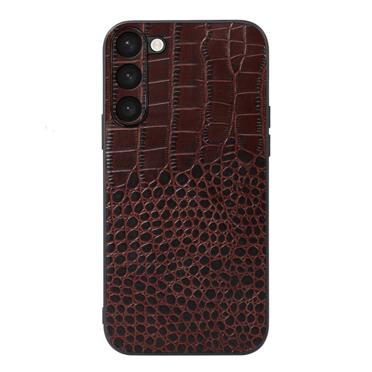 Crocodile Texture Genuine Leather Phone Case, For Samsung Galaxy A14 5G, For Samsung Galaxy S23+ 5G, For Samsung Galaxy S23 Ultra 5G