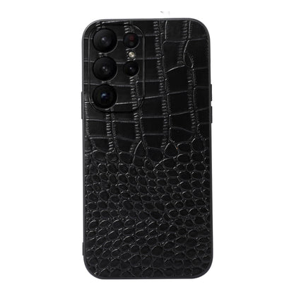 Crocodile Texture Genuine Leather Phone Case, For Samsung Galaxy A14 5G, For Samsung Galaxy S23+ 5G, For Samsung Galaxy S23 Ultra 5G