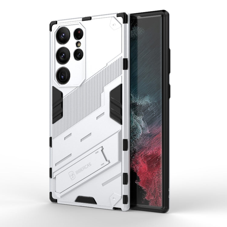 Punk Armor 2 in 1 PC + TPU Shockproof Phone Case with Invisible Holder