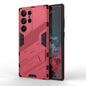 Punk Armor 2 in 1 PC + TPU Shockproof Phone Case with Invisible Holder