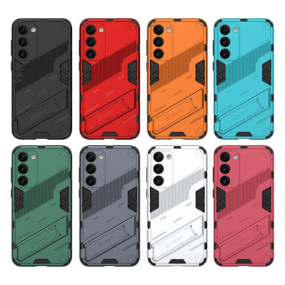 Punk Armor 2 in 1 PC + TPU Shockproof Phone Case with Invisible Holder