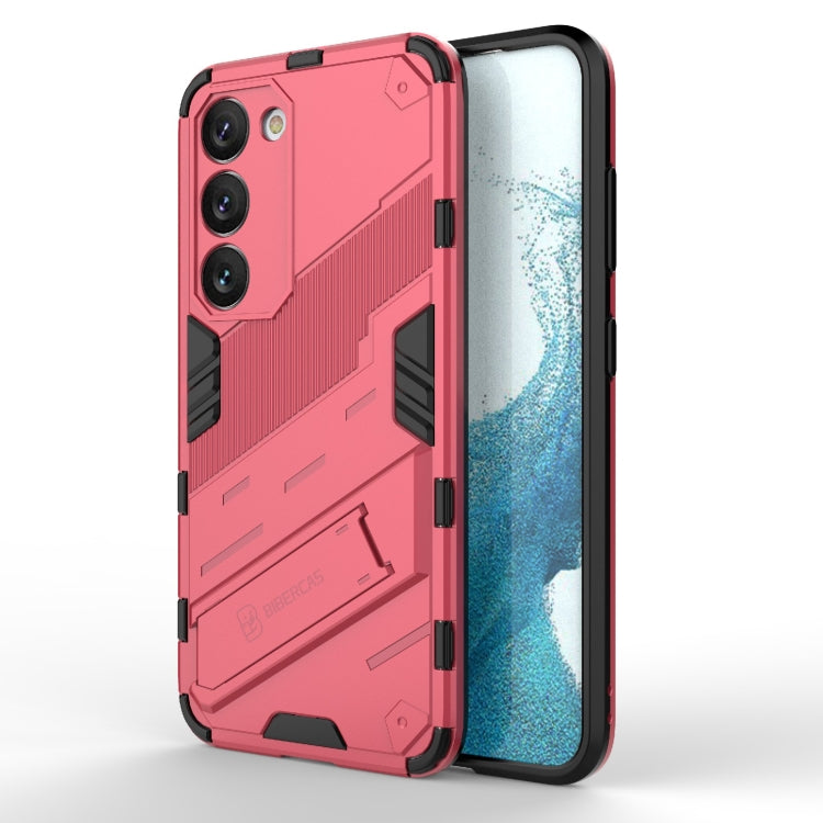 Punk Armor 2 in 1 PC + TPU Shockproof Phone Case with Invisible Holder