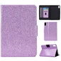 Varnish Glitter Powder Smart Leather Tablet Case