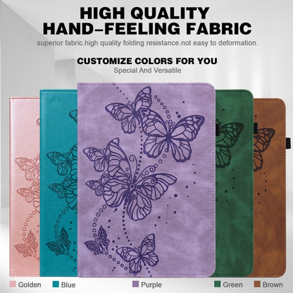 Embossed Butterfly Leather Tablet Case, For iPad 10th Gen 10.9 2022