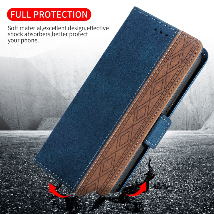 Stitching Side-Magnetic RFID Leather Phone Case