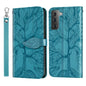 Life Tree Embossing Pattern Leather Phone Case