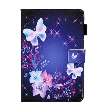 Colored Drawing Leather Smart Tablet Case