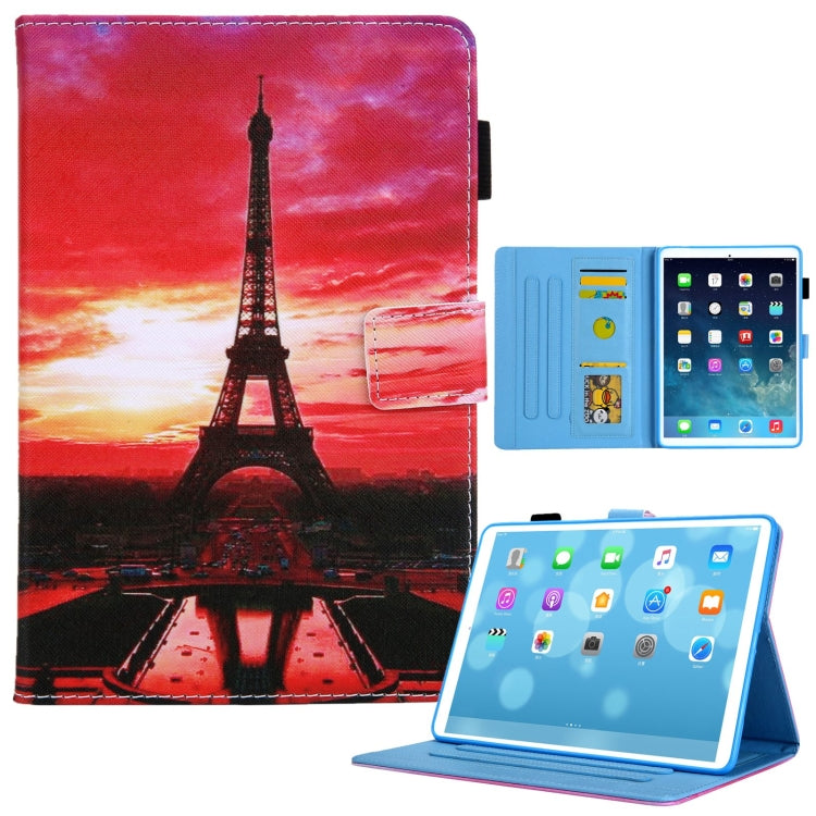 Colored Drawing Leather Smart Tablet Case