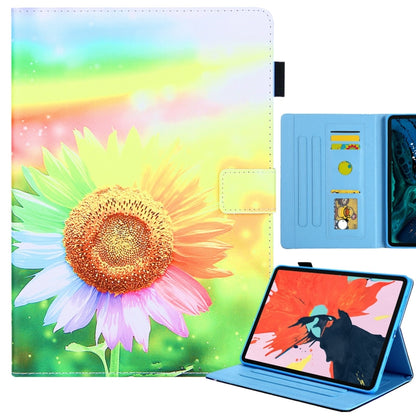 Colored Drawing Leather Smart Tablet Case