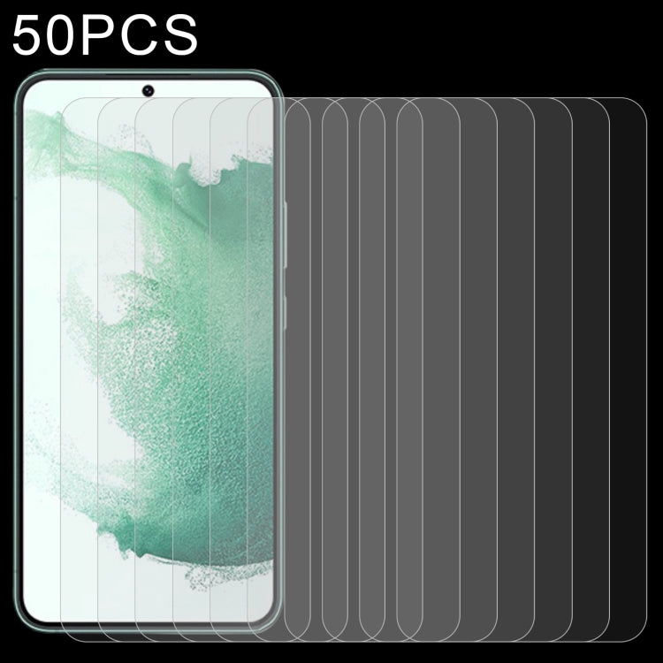 50pcs 0.26mm 9H 2.5D Tempered Glass Film, Support Fingerprint Unlock