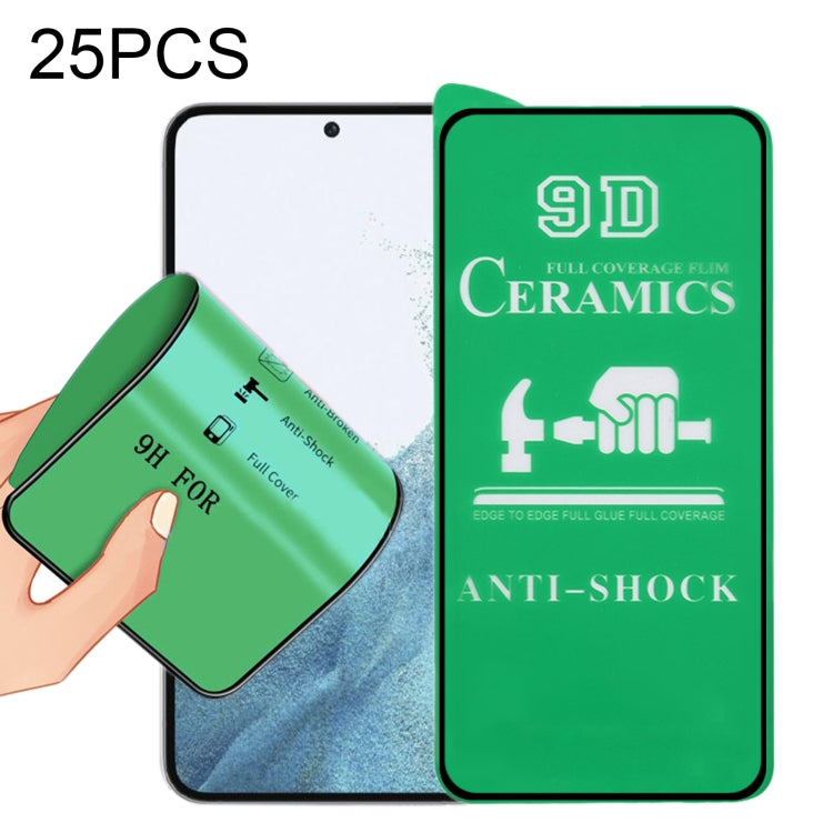 25pcs 9D Full Screen Full Glue Ceramic Film