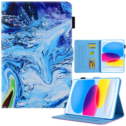 Colored Drawing Leather Smart Tablet Case, For iPad 10th Gen 10.9 2022