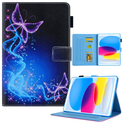 Colored Drawing Leather Smart Tablet Case, For iPad 10th Gen 10.9 2022