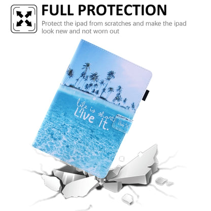 Colored Drawing Leather Smart Tablet Case