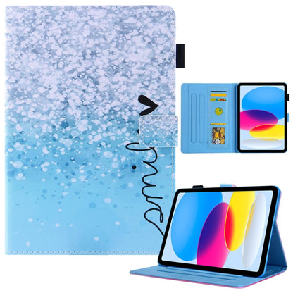 Colored Drawing Leather Smart Tablet Case