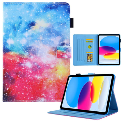 Colored Drawing Leather Smart Tablet Case