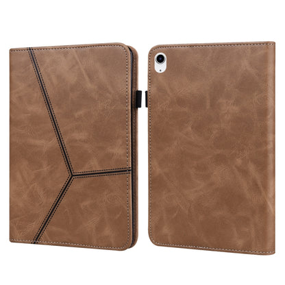 Solid Color Embossed Striped Leather Tablet Case, For iPad 10th Gen 10.9 2022