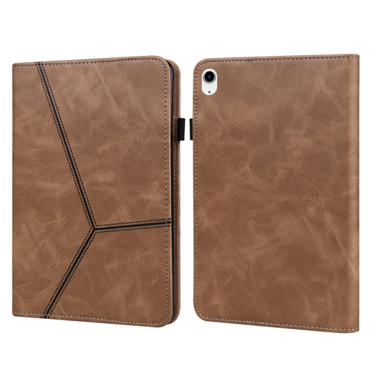 Solid Color Embossed Striped Leather Tablet Case