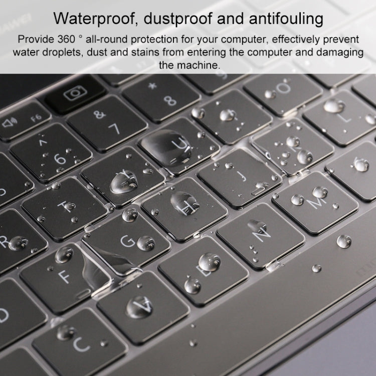 Transparent and Dustproof TPU Laptop Keyboard Protective Film, For Huawei MateBook X Pro, For Huawei MateBook D 15.6 inch