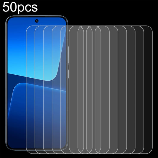 50pcs 0.26mm 9H 2.5D Tempered Glass Film