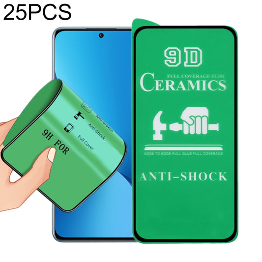 25pcs 9D Full Screen Full Glue Ceramic Film