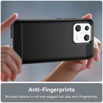 Brushed Texture Carbon Fiber TPU Phone Case