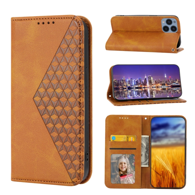 Cubic Grid Calf Texture Magnetic Leather Phone Case, For Sony Xperia 5 IV, For Samsung Galaxy S23 5G, For Samsung Galaxy S23+ 5G, For Samsung Galaxy S23 Ultra 5G