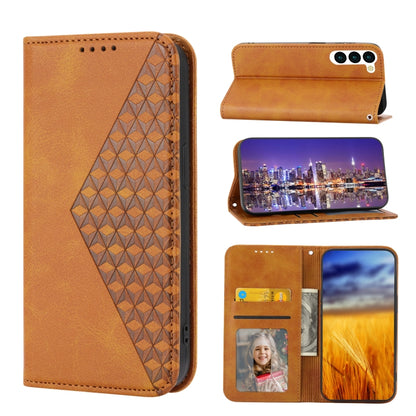 Cubic Grid Calf Texture Magnetic Leather Phone Case, For Sony Xperia 5 IV, For Samsung Galaxy S23 5G, For Samsung Galaxy S23+ 5G, For Samsung Galaxy S23 Ultra 5G