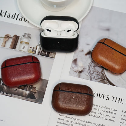 Wireless Earphone Leather Shockproof Protective Case with Lanyard, For AirPods Pro 2