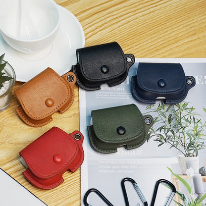 Backpack Style PU Leather Earphone Protective Case with Lanyard, For AirPods 1 / 2, For AirPods Pro, For AirPods 3, For AirPods Pro 2