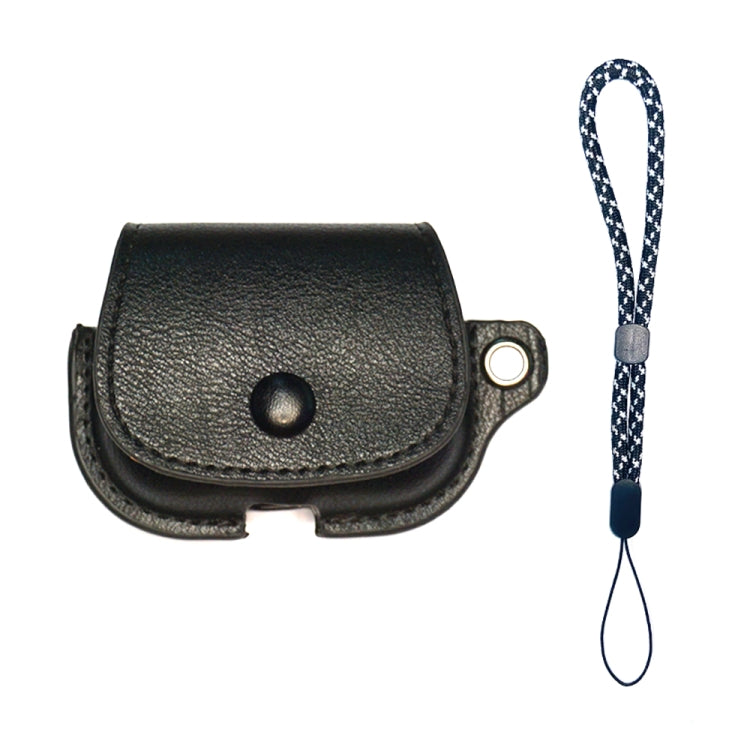 Backpack Style PU Leather Earphone Protective Case with Lanyard