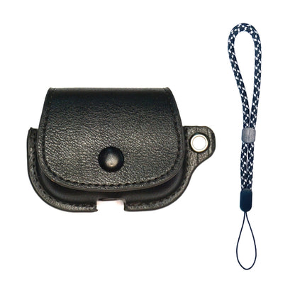 Backpack Style PU Leather Earphone Protective Case with Lanyard