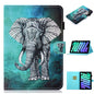 Coloured Drawing Stitching Smart Leather Tablet Case, For iPad 10th Gen 10.9 2022
