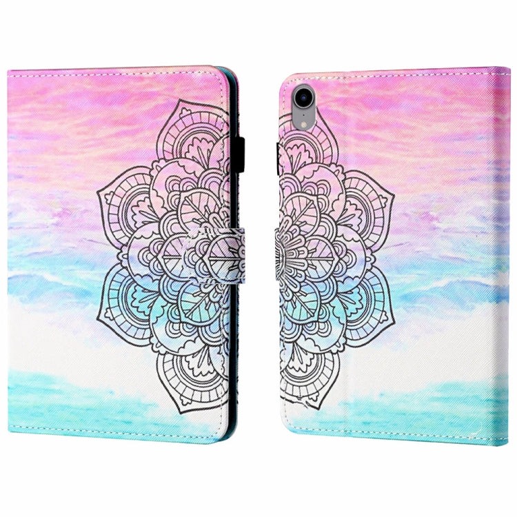 Coloured Drawing Stitching Smart Leather Tablet Case, For iPad 10th Gen 10.9 2022