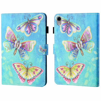Coloured Drawing Stitching Smart Leather Tablet Case, For iPad 10th Gen 10.9 2022