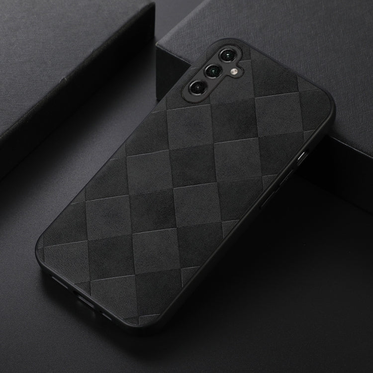 Weave Plaid PU Phone Case, For Samsung Galaxy A14 5G, For Samsung Galaxy S23+ 5G, For Samsung Galaxy S23 Ultra 5G