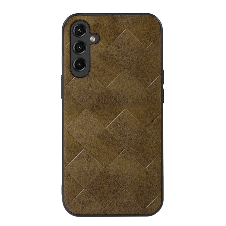 Weave Plaid PU Phone Case