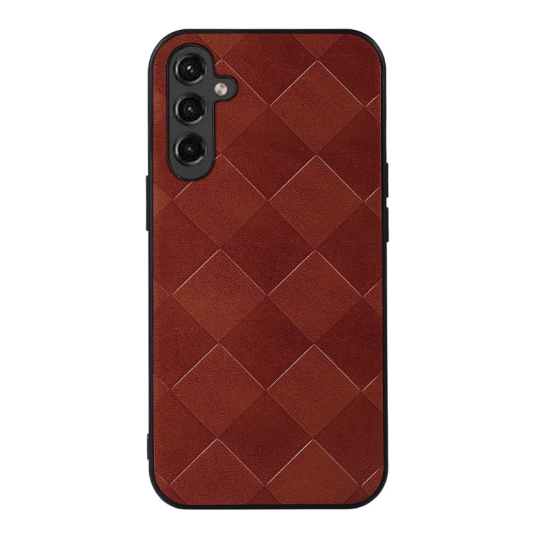 Weave Plaid PU Phone Case