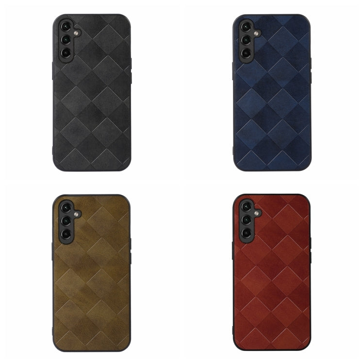 Weave Plaid PU Phone Case, For Samsung Galaxy A14 5G, For Samsung Galaxy S23+ 5G, For Samsung Galaxy S23 Ultra 5G