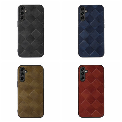 Weave Plaid PU Phone Case, For Samsung Galaxy A14 5G, For Samsung Galaxy S23+ 5G, For Samsung Galaxy S23 Ultra 5G