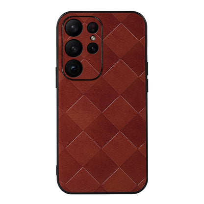 Weave Plaid PU Phone Case