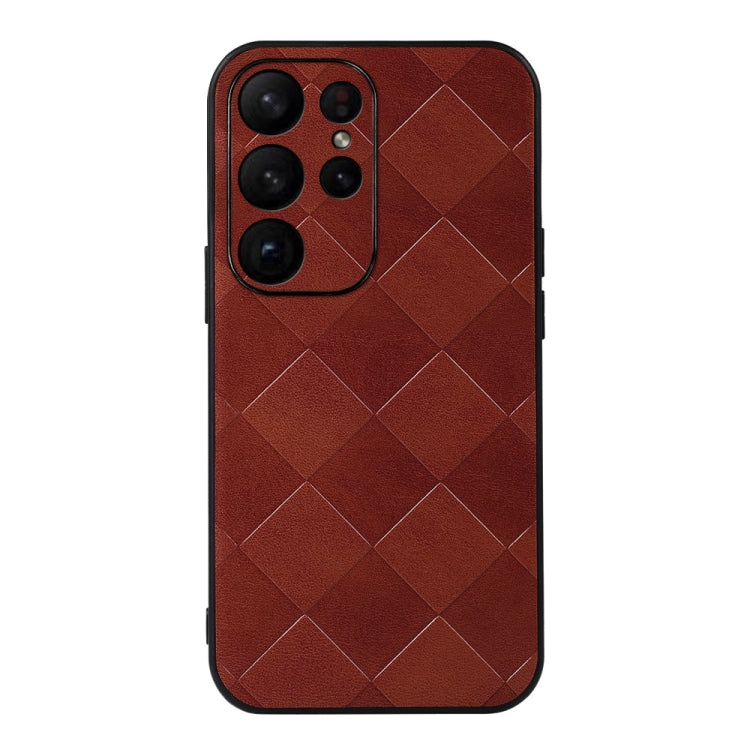 Weave Plaid PU Phone Case, For Samsung Galaxy A14 5G, For Samsung Galaxy S23+ 5G, For Samsung Galaxy S23 Ultra 5G