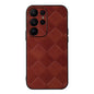 Weave Plaid PU Phone Case, For Samsung Galaxy A14 5G, For Samsung Galaxy S23+ 5G, For Samsung Galaxy S23 Ultra 5G