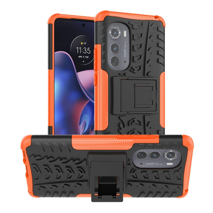 Tire Texture TPU + PC Phone Case with Holder, For vivo Y77, For Samsung Galaxy A04 / M13 5G, For Motorola Edge 2022