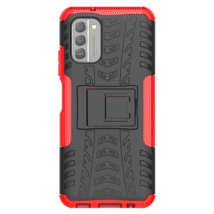 Tire Texture TPU + PC Phone Case with Holder, For Nokia G400 5G