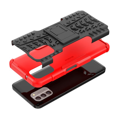 Tire Texture TPU + PC Phone Case with Holder, For Nokia G400 5G