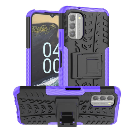 Tire Texture TPU + PC Phone Case with Holder, Series 1