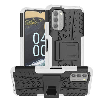 Tire Texture TPU + PC Phone Case with Holder, For Nokia G400 5G