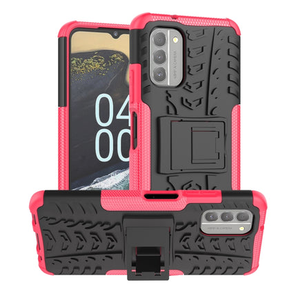 Tire Texture TPU + PC Phone Case with Holder, For Nokia G400 5G